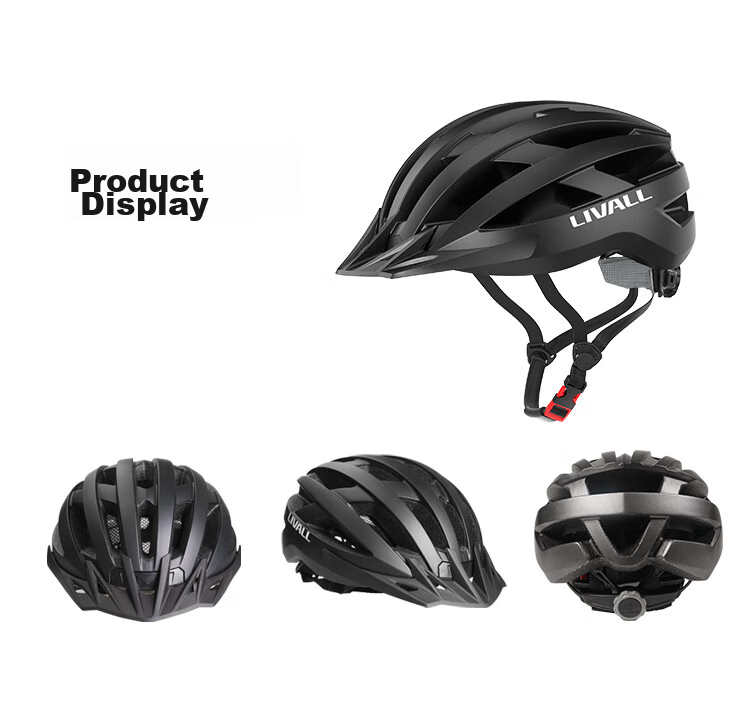 LIVALL Smart Cycling Helmet, Bicycle Safety Helmet for Mountain And Road Bikes, Men's And Women's Equipment with Bluetooth Voice Control, Black 14