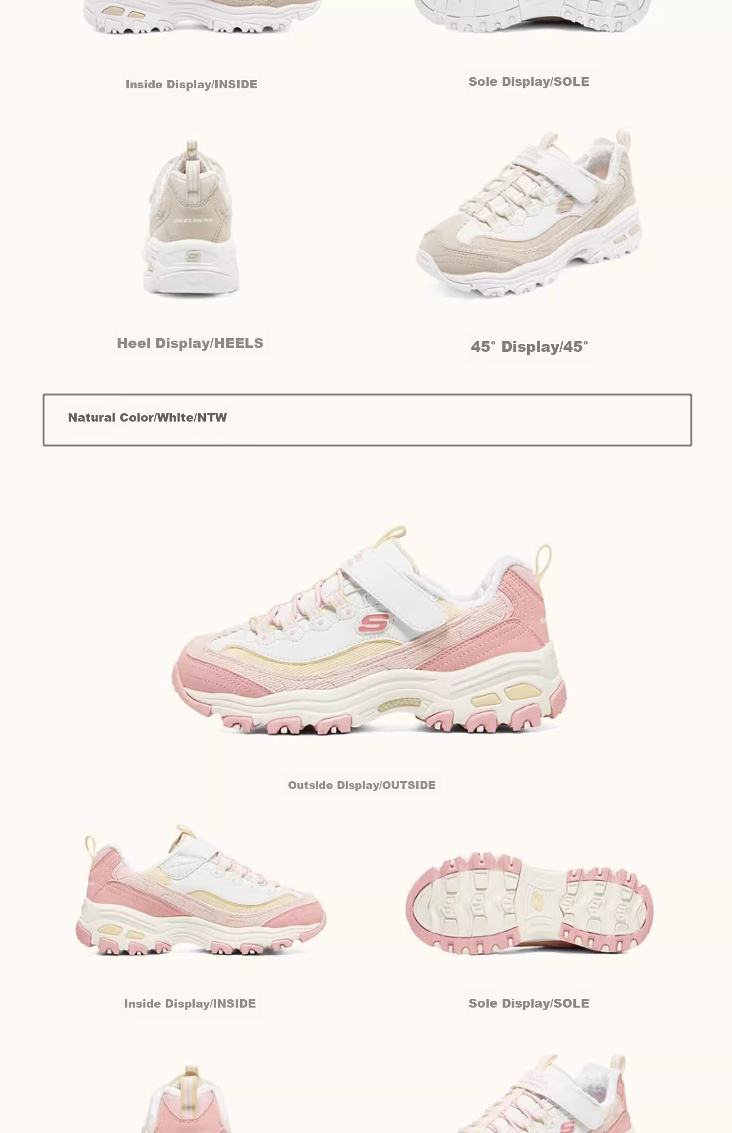 Skechers Children's Milk Tea Bear Autumn And Winter Girls' Warm Velvet Sneakers, Dad Panda Shoes 302524L 32