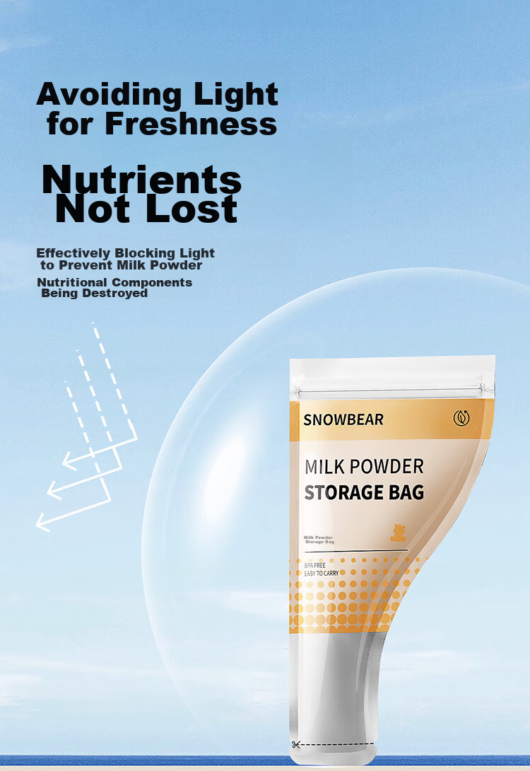 SnowBear Portable Disposable Milk Powder Storage Bags, Sealed Milk Powder And Breast Milk Preservation Bags for Outings, 30 Pieces, 08687 4