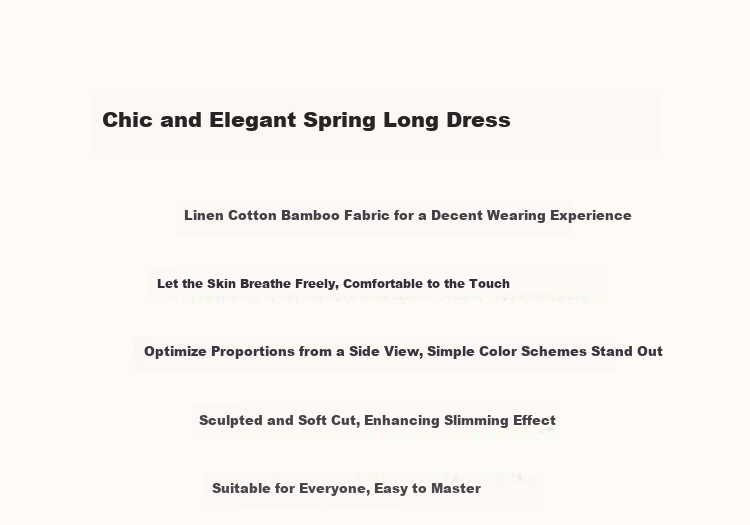 Dme [Chunmuji] Summer Smooth Linen Cotton Bamboo Jersey Round Neck Loose Straight Dress for Petite Wome 1