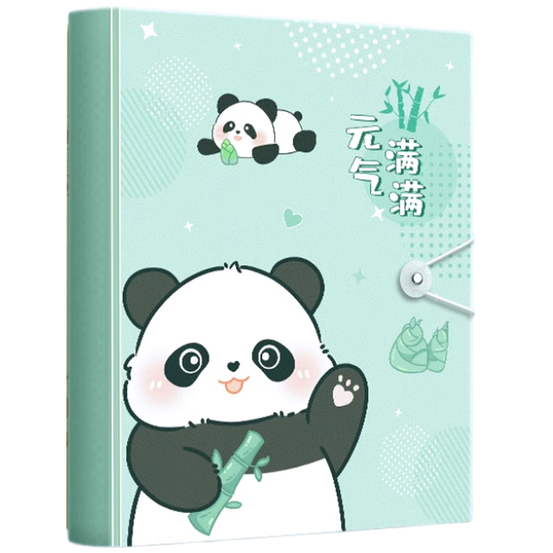 Shuxing A4 Green File Folder, Vertical Style, Elastic Fastener, 60-Page Large Capacity Document Folder