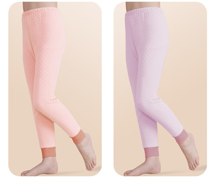 Hodohome Children's Thermal Pants, Boys' Three-Layer Padded Thickened Autumn Pants, for Older Children, Air Layer Cotton Single Pants, 273 140 28