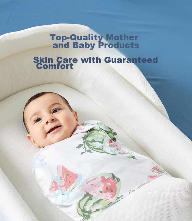 DOMIAMIA Baby Sleeping Bag, Anti-Startle Wrap, Double-Layer Pure Cotton, Newborn NB Size, Suitable for All Seasons 18