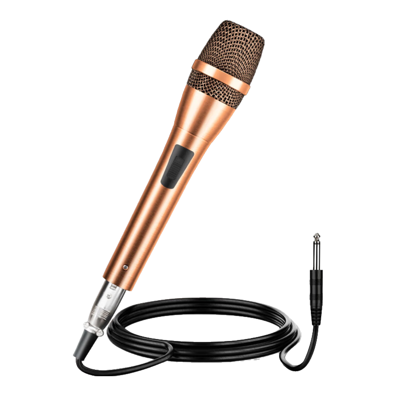 SAST OK-09 Wired Dynamic Microphone, Professional Home KTV Singing Recording Karaoke Conference Desktop Computer Speech Microphone, Professional Wired Microphone with 5-Meter Cable