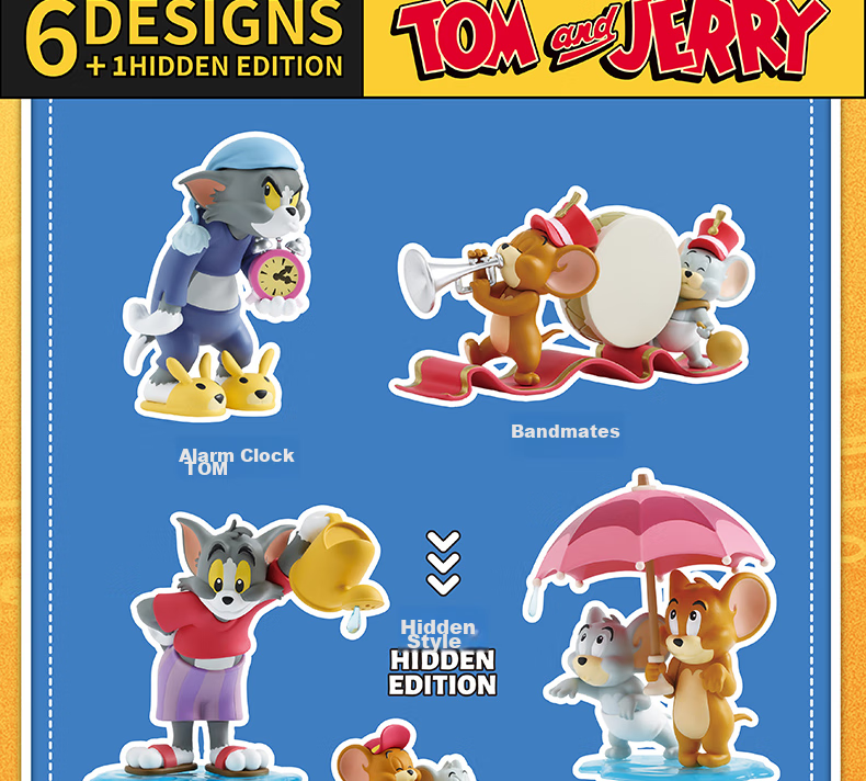 52TOYS TOM & JERRY Daily Life 2 Blind Box Figurine Toys, Single Piece Graduation Gift 2