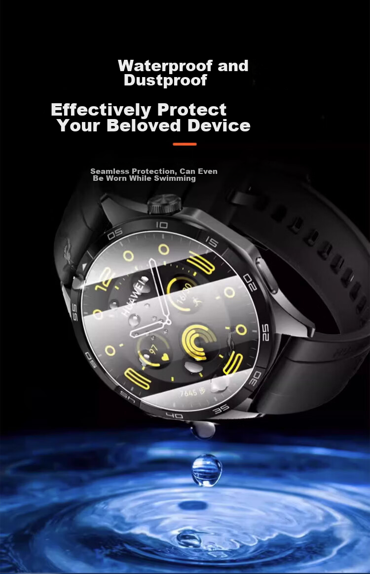 Stiger [3-Pack Premium] Screen Protector for Huawei GT5, Tempered Glass Film for Watch GT5 Case, Full Coverage High Definition Anti-Drop Fingerprint-Resistant Protective Film for 41mm Watch Face 14