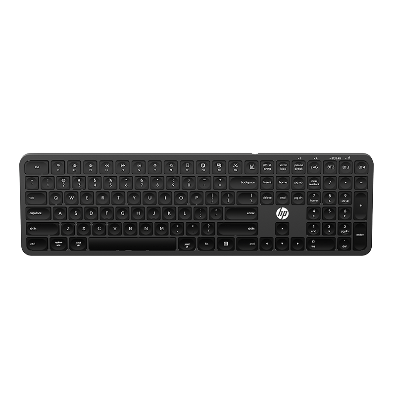 HP K241L Office Scissor Foot Thin Keyboard, 104 Full-Key Wired Keyboard, Quiet Scissor Foot Laptop External Desktop Home Office Typing Keyboard