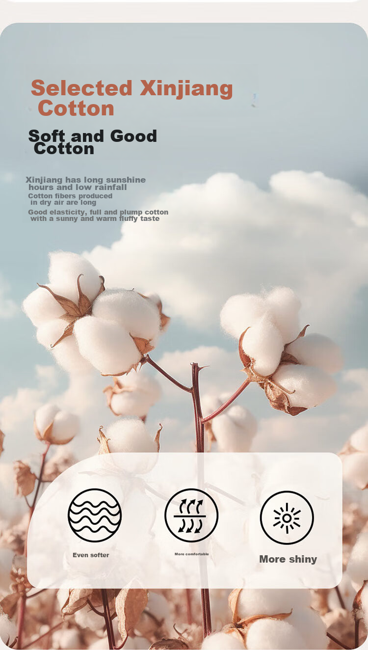 Dohia Home Textiles Xinjiang Cotton Spring And Autumn Quilt, Cotton Wadding Comforter, All-Season Duvet, Approximately 5.1 Jin (2.55 Kg), 203*229cm 6