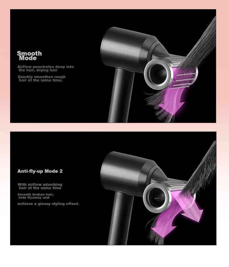 DYSON HD15 High-Speed Hair Dryer, Dyson Supersonic Electric Blower, Negative Ion, Quick-Drying Hair Care, Multiple Nozzles, Home Use, Gift Recommendation, Purple-Red Color 6