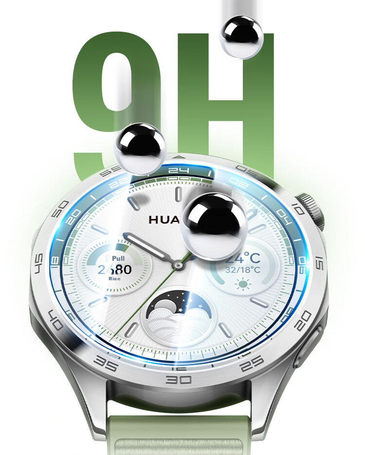 UGREEN Watch Screen Protector for Huawei Watch GT6/5/4/5 Pro, Tempered Glass Film, Full Coverage, HD Clear, Shatterproof, Anti-Fingerprint Dial Sticker 7