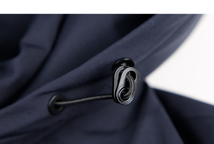 TRIES Men's Fleece-Lined Hooded Jacket Autumn Winter Windproof Solid Color Fashion Warm Outerwear 4