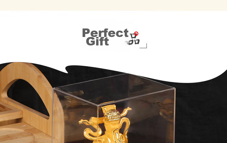 TaTanice Fortune God Decorative Ornament, Golden Buddha Statue for Home Decoration, Wealth And Safety Figurine, Business Gift for Grand Opening, Present for Clients 6