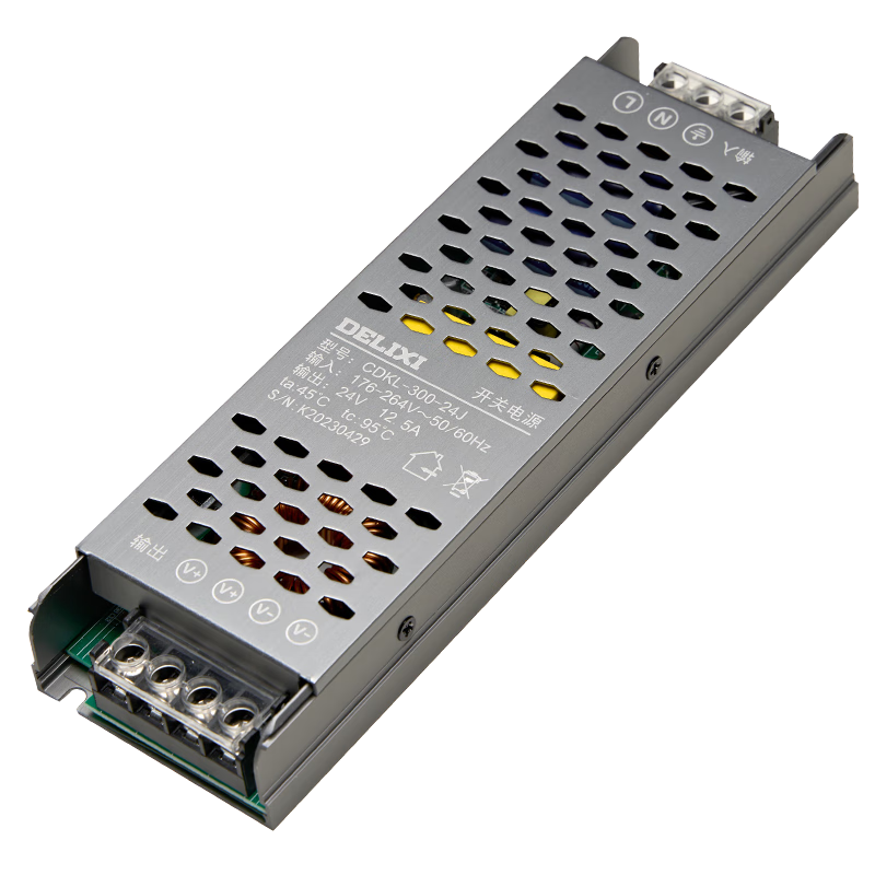 DELIXI Low Voltage LED Strip Light Ceiling Ambient Soft Flexible Strip Light Power Transformer 300W