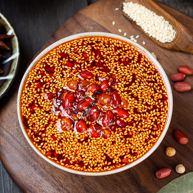 饭扫光辣椒酱 油泼辣子205g   经典香辣辣椒油 拌饭拌面