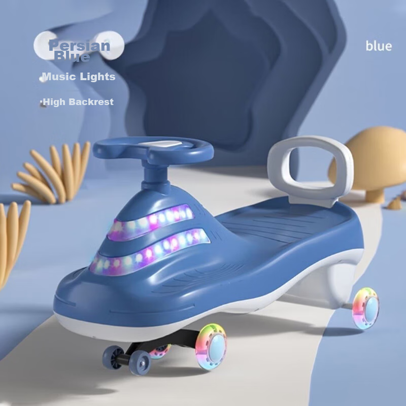 Strolex Children's Twist Car, for Ages 1-5 Swinging Car, Glider for Boys And Girls, Toddler Ride-On Toy, Geli La 18