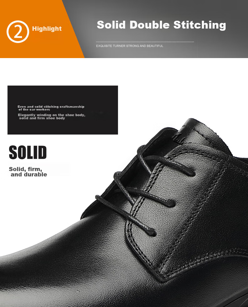 MULINSEN Men's Shoes, Top-Grain Leather, Formal Business Shoes, Breathable Soft-Soled Men's Leather Shoes, FP223220 10