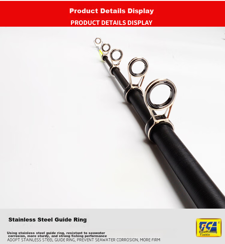 Dijia Sea Rod No. 4 Sea Rod Set with Night Glow Handle, Fishing Rod, Sea Rod Set, Casting Rod Long-Distance Casting Rod for Big Fish, 2.4 Meters 4