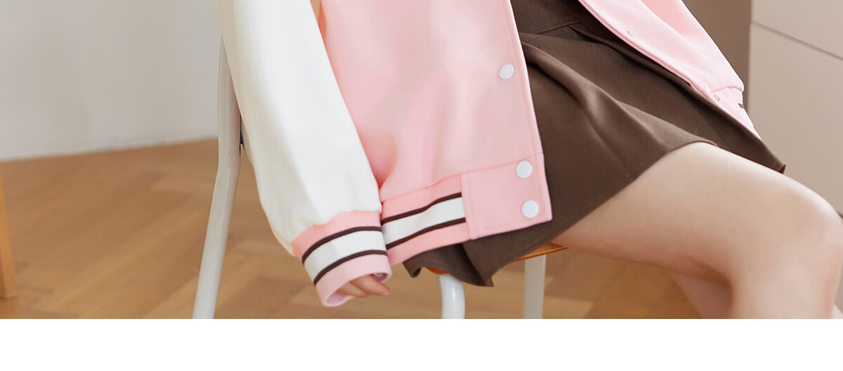 Halo Queen Women's Sweatshirt Jacket, Spring And Autumn Letter Baseball Shirt, Fashionable Casual Sports Top, New Product H143U2001 16