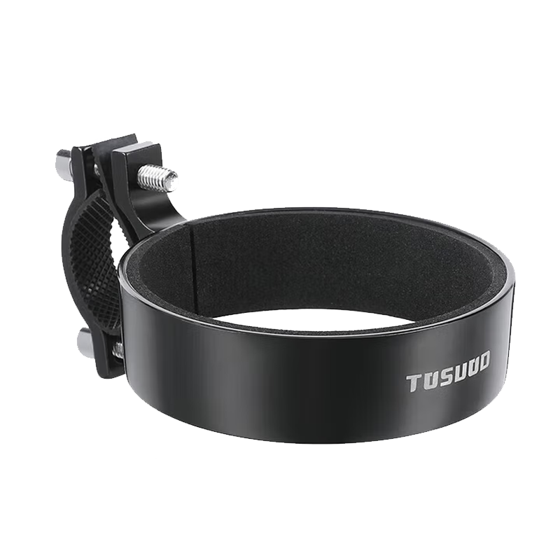 Tas Captain Bicycle Coffee Cup Holder Adjustable Aluminum Alloy Handlebar Water Bottle Holder Black