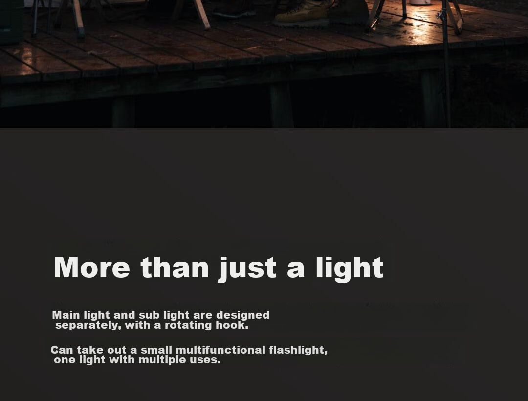 Mijia Camping Light, Outdoor Lighting for Campsite, Portable Tent Hanging Lamp, Flashlight, Bedside Lamp, LED Mood Light 6