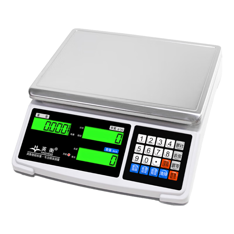 Yingheng Electronic Scale, 0.1g Precision, Commercial And Industrial Use, Electronic Platform Scale, High-Precision Electronic Scale, Gram Scale, 10kg Capacity