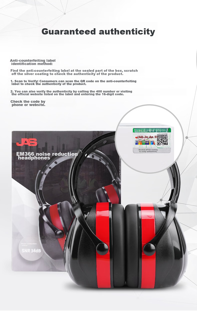 Jiansi Noise-Reducing Earmuffs for Work Protection And Shooting 10