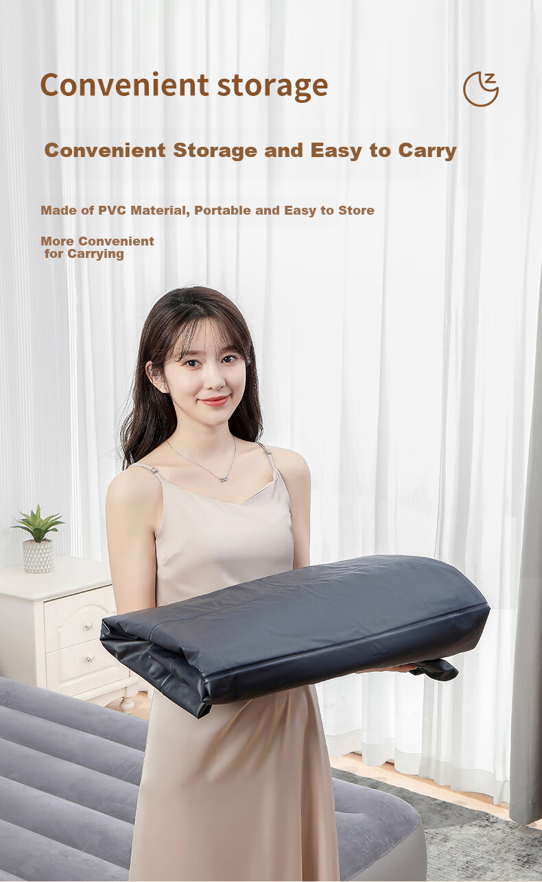 INTEX Built-In Electric Pump USB Port Automatic Inflation Single-Person Air Mattress for Home And Car Use, Foldable Bed with 1 Pillow 64112 8