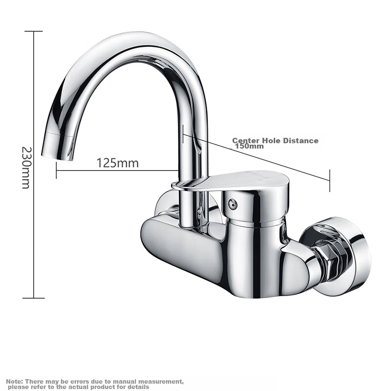 Larsd Wall-Mounted Kitchen Faucet, Hot And Cold Rotatable Sink Mixer Tap for Balcony, LD75022