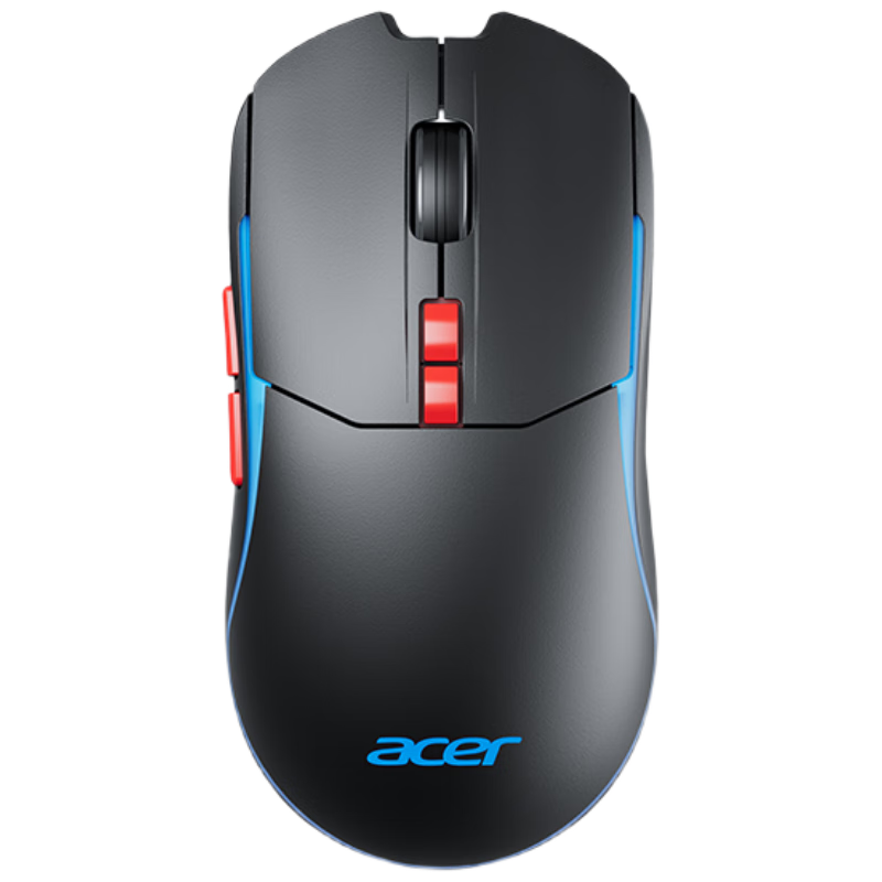 Acer Wireless Bluetooth Wired Tri-Mode Mouse, Lightweight Design, Type-C Charging, Adjustable 10000DPI, Computer Office And Gaming Mouse, OMR222 Black