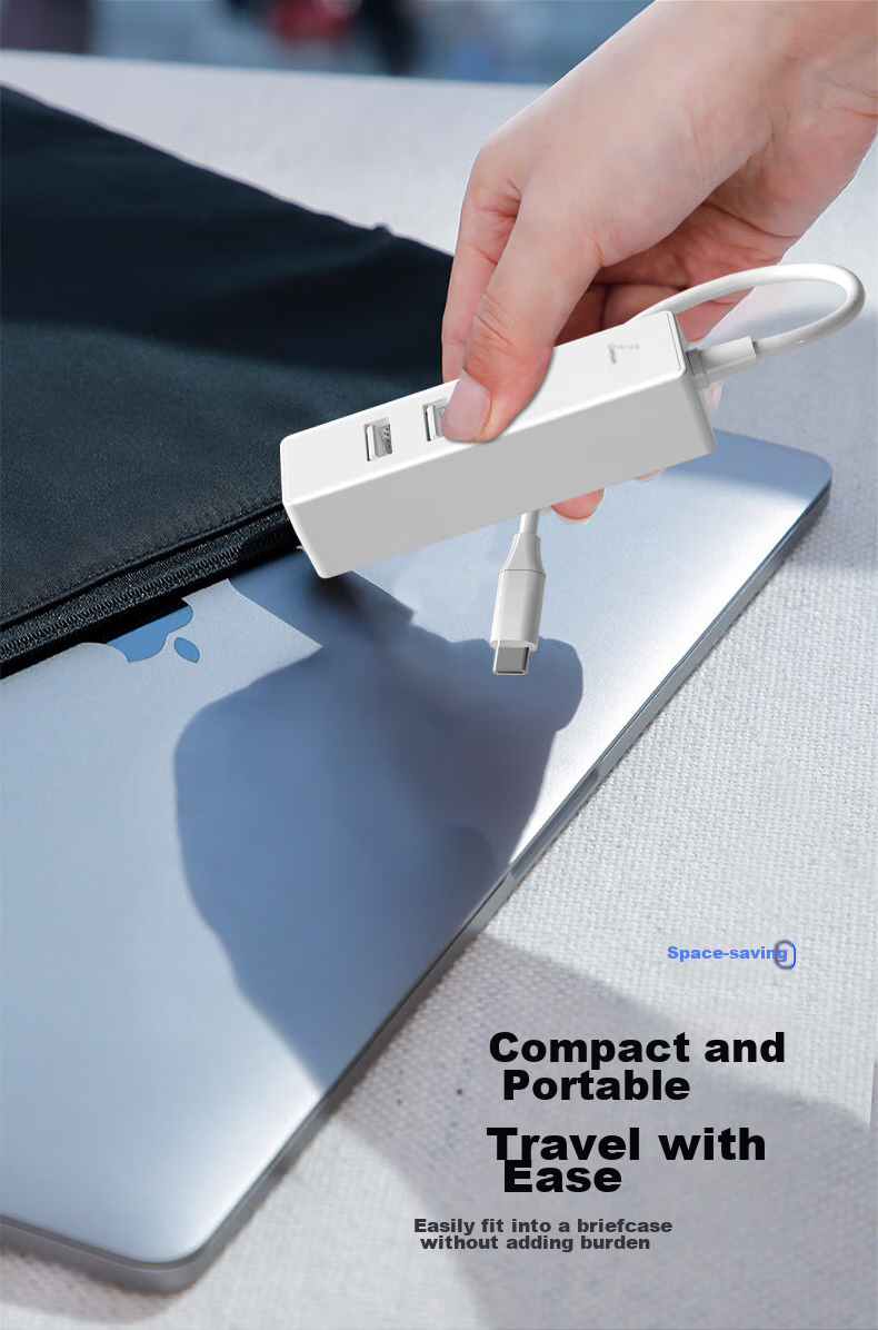 Acer Type-C to USB Hub, High-Speed 4-Port Hub Extender, Multi-Port Adapter for Laptops, Desktops And Phones 8