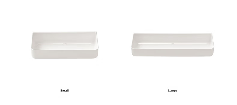 MUJI ABS Wall-Mounted Storage, Slipper And Towel Rack, Large White, Length 45 × Width 5.8 × Height 5cm 5
