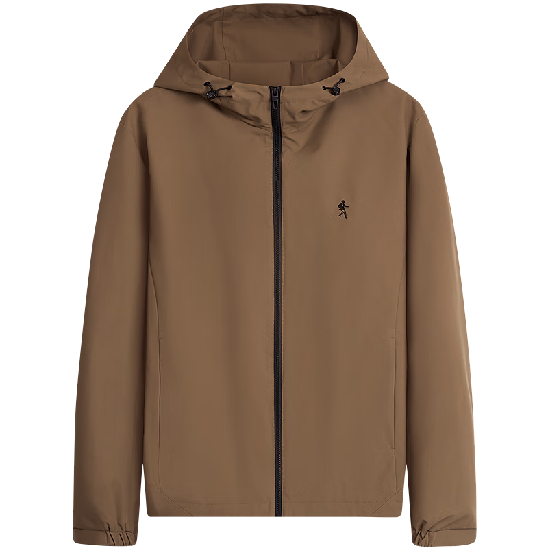 DANCING WOLVES DuPont Water-Resistant Versatile Outdoor Hooded Men's Jacket 702 Deep Apricot 2XL (185)