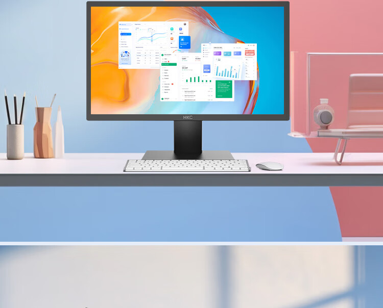 HKC 19.5-Inch Display Screen, Wide Color Gamut, HDMI Interface, Blue Light Filter, Flicker-Free, Wall-Mountable, Home And Business Office Use, Desktop Computer Monitor P208H 15