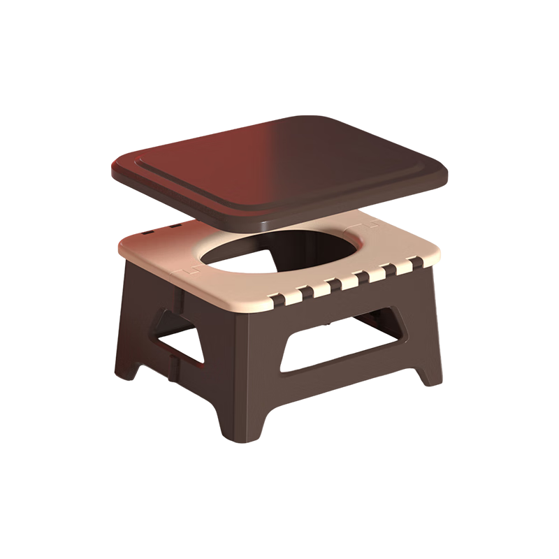 YUECAR Portable Toilet Stool, Foldable Commode Chair for Car, Home Use Squatting Toilet Seat for Elderly And Childre