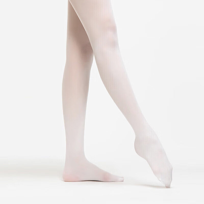 Sansha Children's Ballet Dance Tights, Girls' Pantyhose, Silk Stockings, Dance Performance Stockings, T56 White M-L