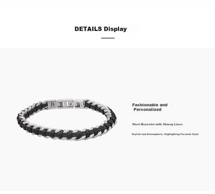 EMPORIO ARMANI Men's Bracelet, Trendy Versatile Birthday Gift for Husband EGS2713040 3