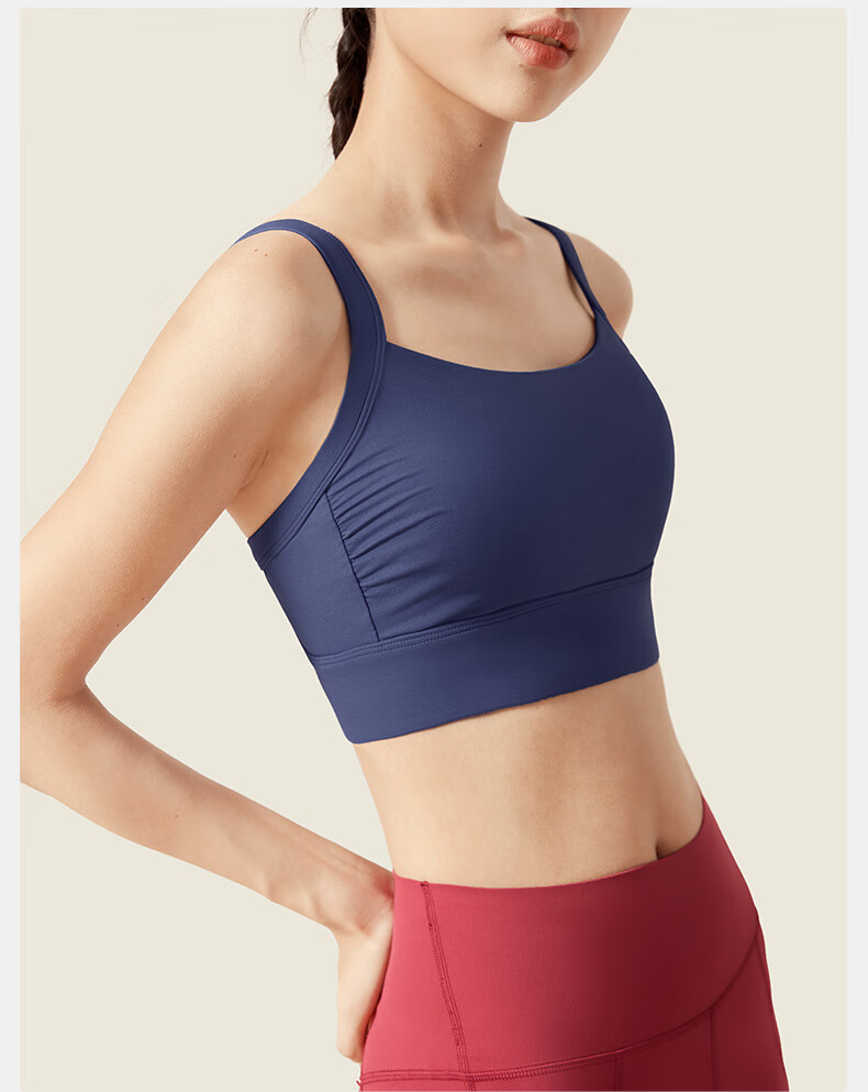 VFU Kitten Ear High-Intensity Sports Bra, Shock-Absorbing, Breathable, Beautiful Back Design, Suitable for Outdoor Wear, Sports Vest, Wutong Color, Size S 20