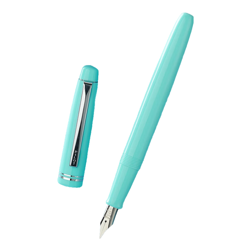 PILOT 78G Fountain Pen for Primary School Students Grades 3-6, Calligraphy Practice Pen, Adult High-End Signature Pen, Stationery Gift Box Set, Italian Style Series, Light Green EF Nib