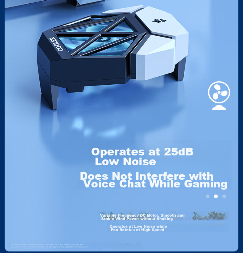 Kewo Gaming-Level Cooling Mobile Phone Cooler Clip-On Game Live Streaming Cooling Fan Powerful PUBG Cooler Compatible with iPhone 17 Huawei Xiaomi Smartphones 13