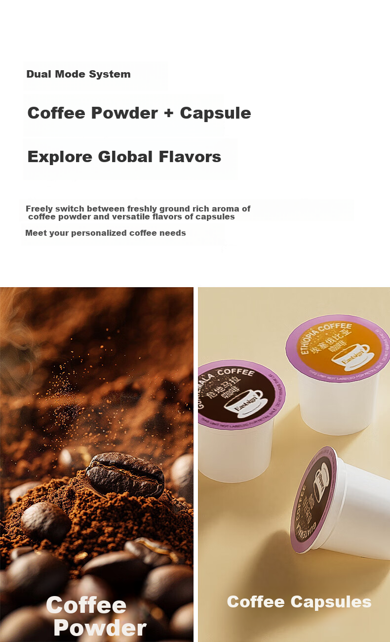 Zhuolang Ice Maker And Water Dispenser Combo, Coffee Machine with Ice Making Function, Countertop Instant Hot Water Dispenser for Home Use, Milk Frother, Direct Drinking Ice Maker, Cold And Hot All-In Ice Cube Machine, Americano Coffee Machine IH6 11