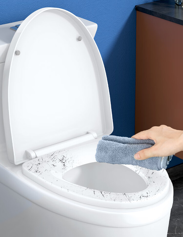 Larsd Toilet Seat, Universal V-Shaped Thickened Toilet Cover Accessory, Old-Style Quick-Release Toilet Ring, Toilet Seat Cover V08 11