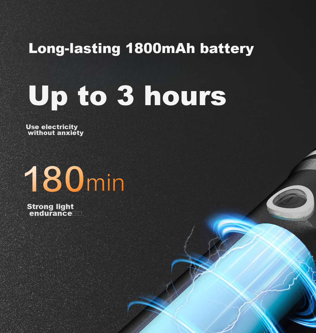 Deli Compact Flashlight, High Brightness, Outdoor Cycling, Camping, Long-Range, Long Battery Life, Wilderness Survival Light 18