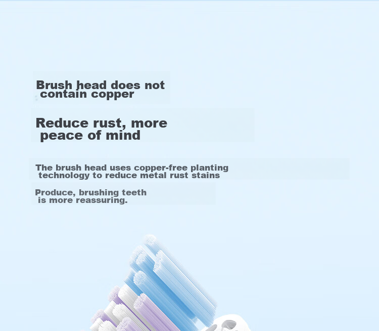 Mijia Xiaomi Sonic Electric Toothbrush Heads (All-In Whitening Type), 2-Pack, Compatible with T501/T501C, White Birthday 8