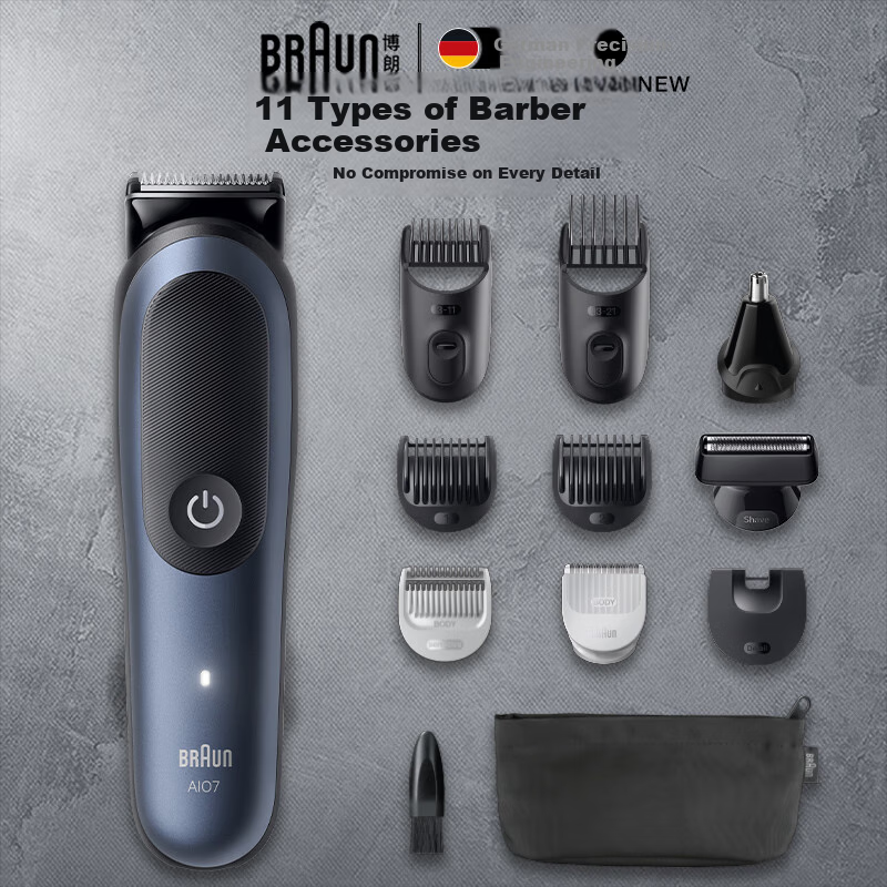 BRAUN Eleven-In Multifunctional Toiletry Case Series 7, Gift for Men, Boyfriends, Husbands
