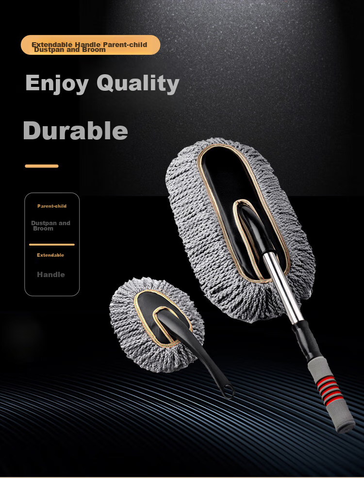 CarSetCity Car Duster Mop for Washing And Cleaning Cars, Extendable Car Duster Brush Dust Removal Tool Set 1