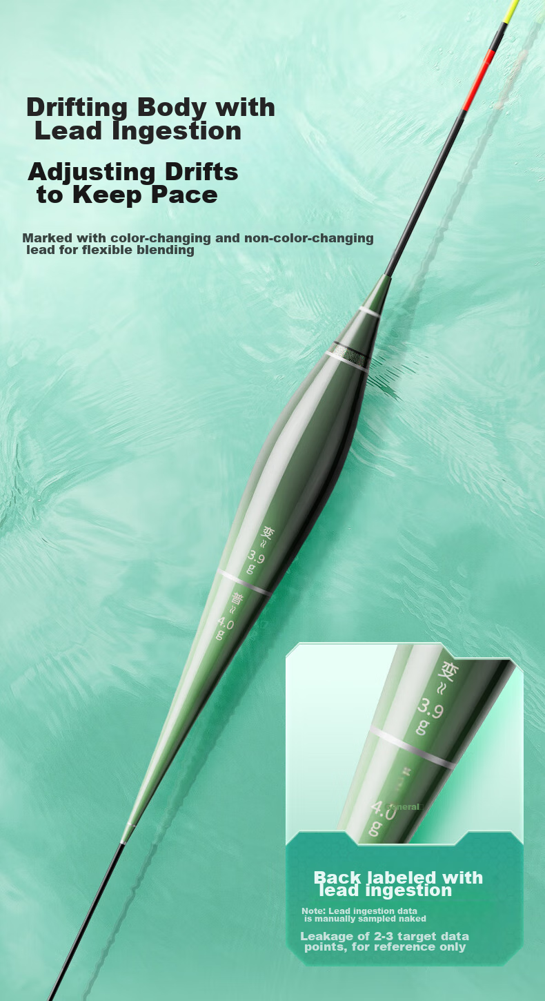 Xiaofengxian Integrated Luminous Float T-DI, Bite-Sensitive Color-Changing High-Sensitivity Eye-Catching Float, Day And Night Dual-Use Crucian Carp Float 5