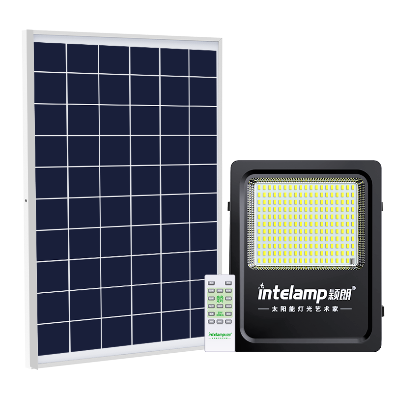 Intelamp Solar Garden Light, Outdoor Waterproof Floodlight, High-Power Bright Street Light for New Rural Areas And Home Use