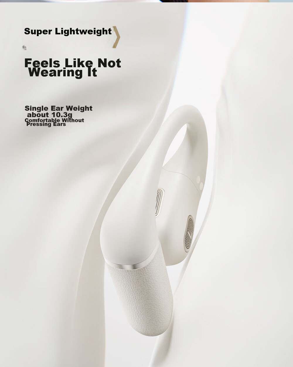 EDIFIER Evo Open Bluetooth Headphones, Open-Style Sports Earphones, Long Battery Life, Comfortable And Secure Fit, Spatial Audio, Call Noise Reduction, Mother-Of White, Graduation Gift 9