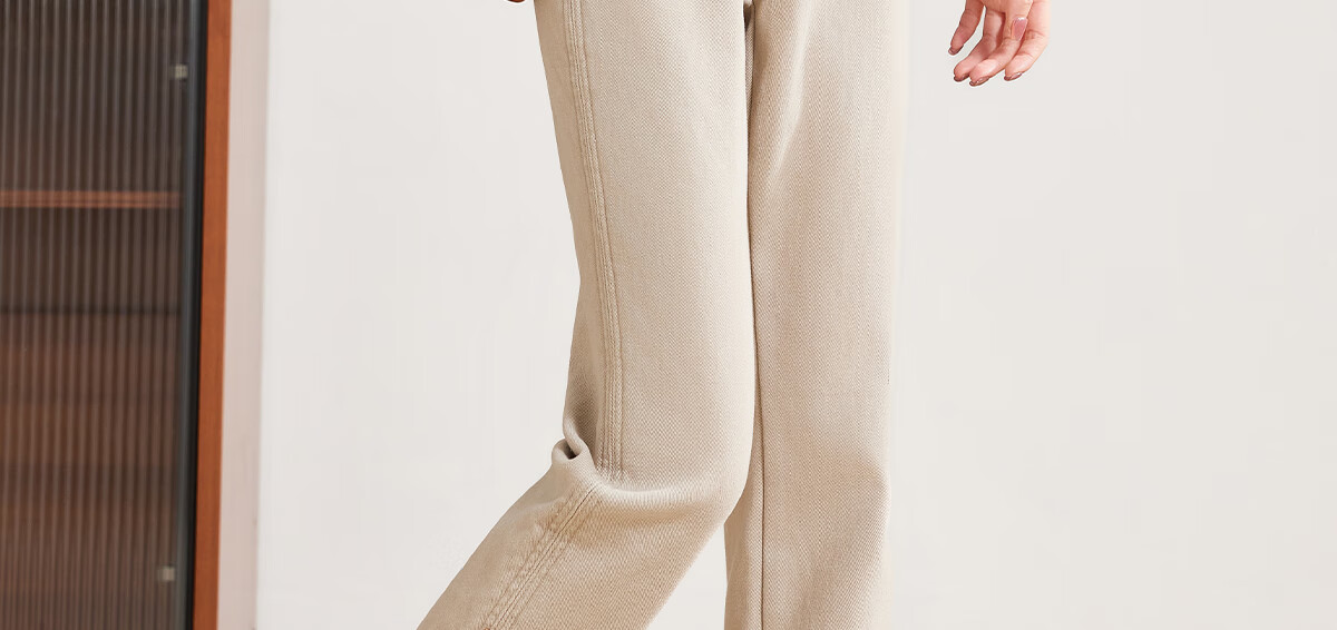 PinCai Women's Jeans, Spring And Autumn White High-Waisted Slimming Heightening Versatile Casual Trousers P143N1010 30