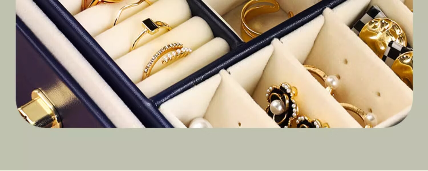 Jadore Jewelry Storage Box Necklace Stud Earrings Ear Accessories Luxury Exquisite Watch Chain Holder Gift 9